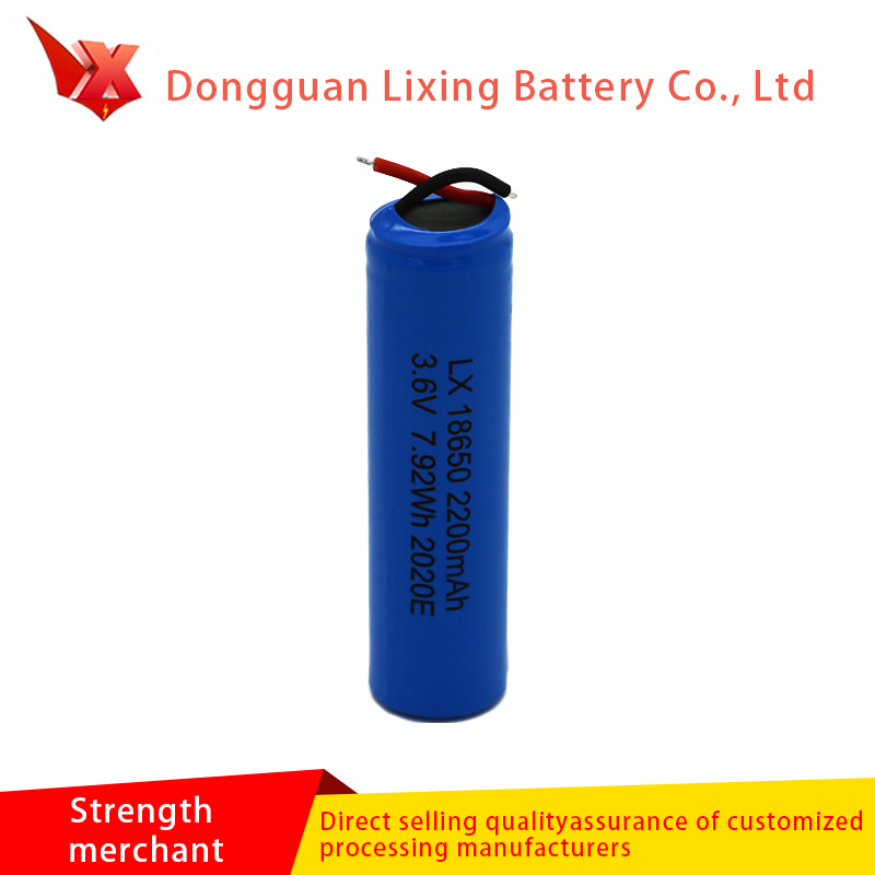 Εργοστασιακές πωλήσεις 18650 Lithium 2200mAh Ηλεκτρική μπαταρία οχήματος 3.7V Φόρτιση Ηλιακή μπαταρία κυττάρων έχει πιστοποίηση UN38